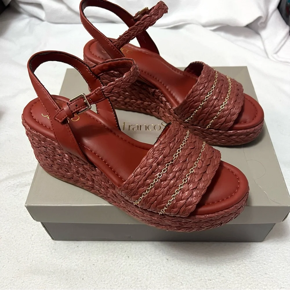 franco sarto peachy Platform Espadrilles  Size 9.5 New June sale